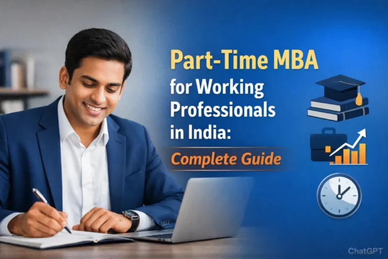 Part-Time MBA for Working Professionals in India: Complete Guide