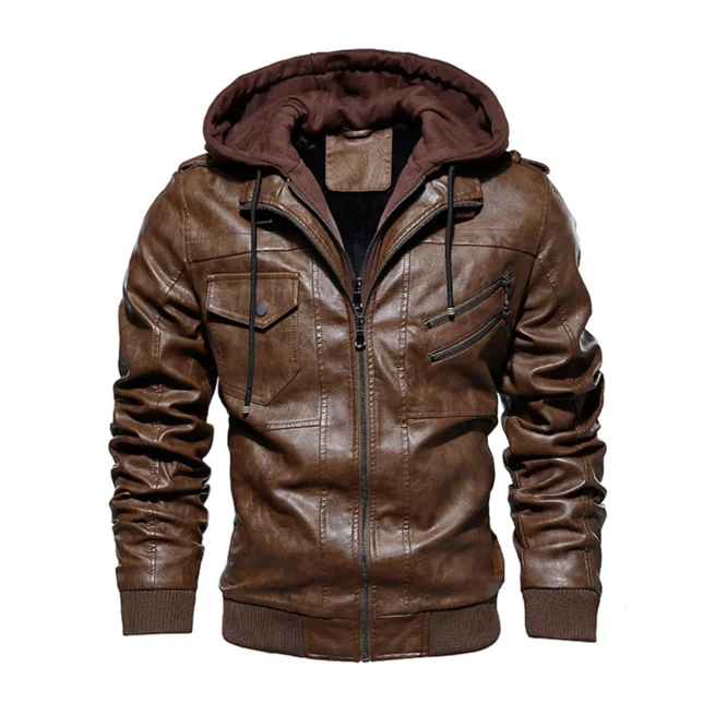 mens winter leather jacket